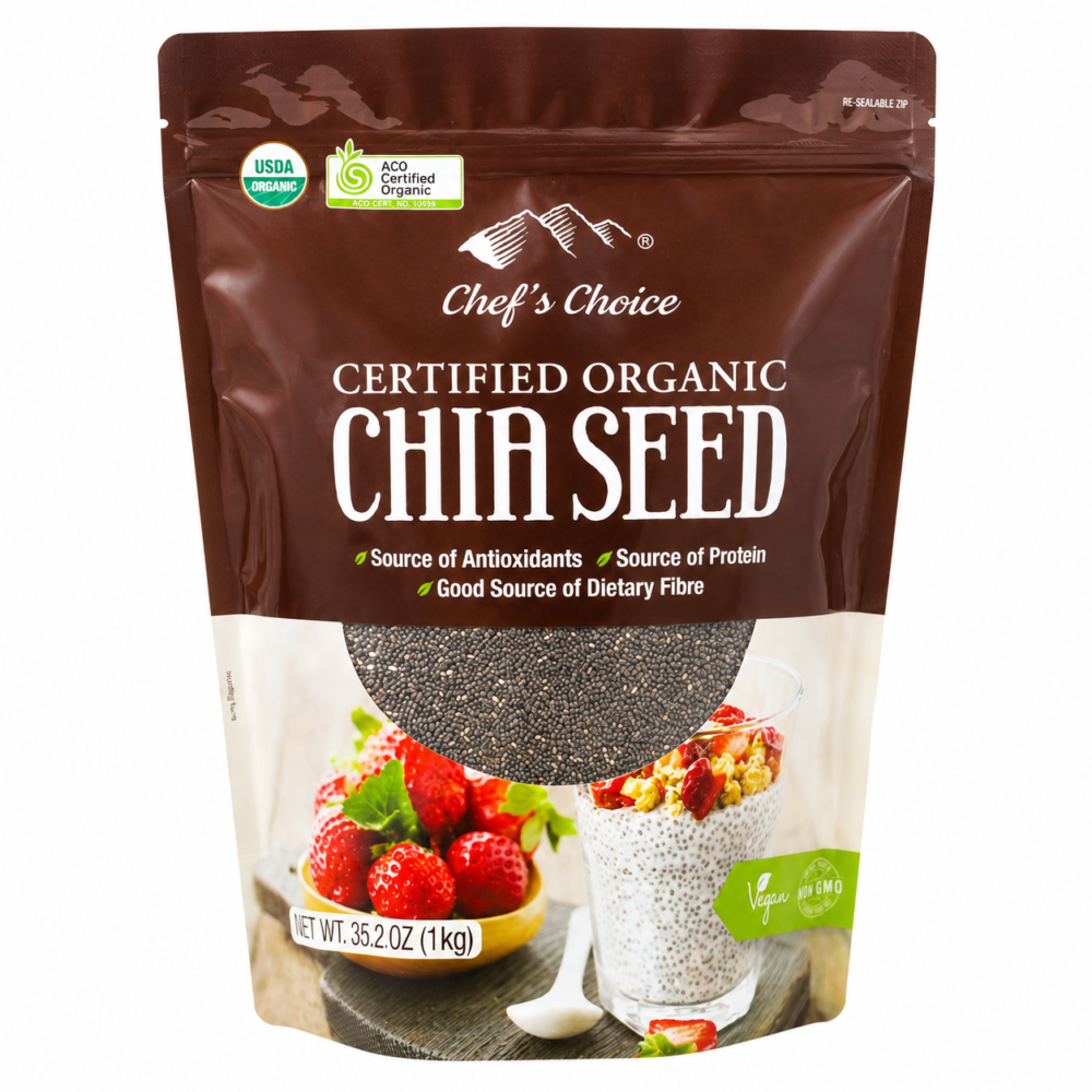 Chef's Choice Certified Organic Chia Seed 1kg