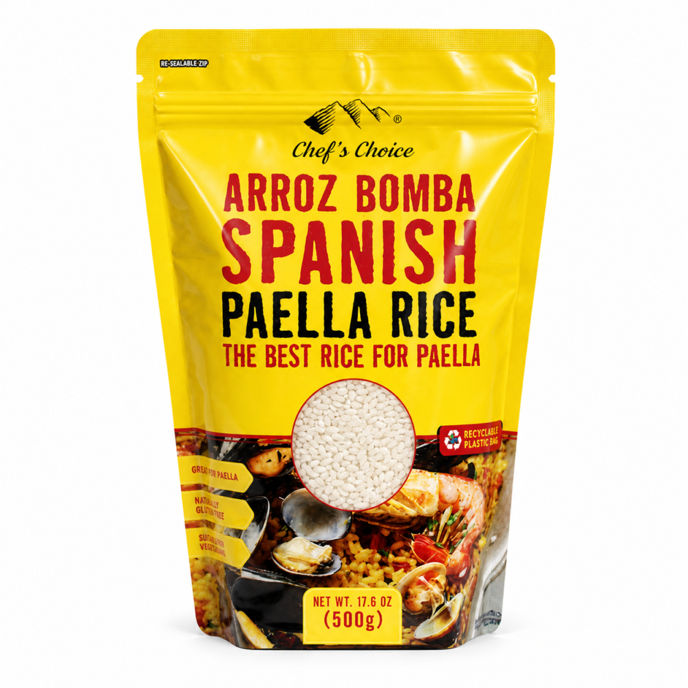 Chef's Choice Arroz Bomba Spanish Paella Rice 500g