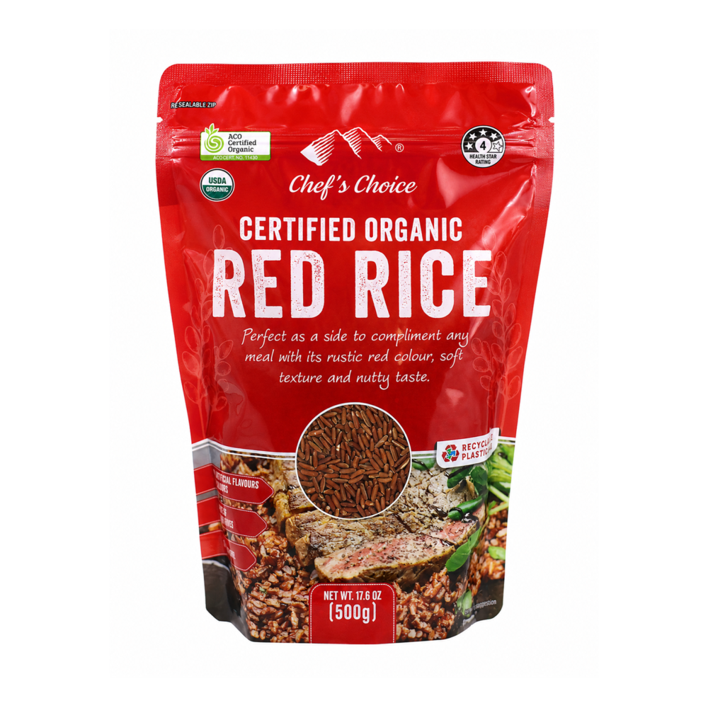 Chef's Choice Certified Organic Red Rice 500g