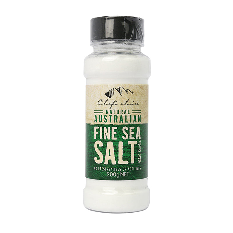 Chef's Choice Natural Australian Fine Sea Salt with Shaker 200g