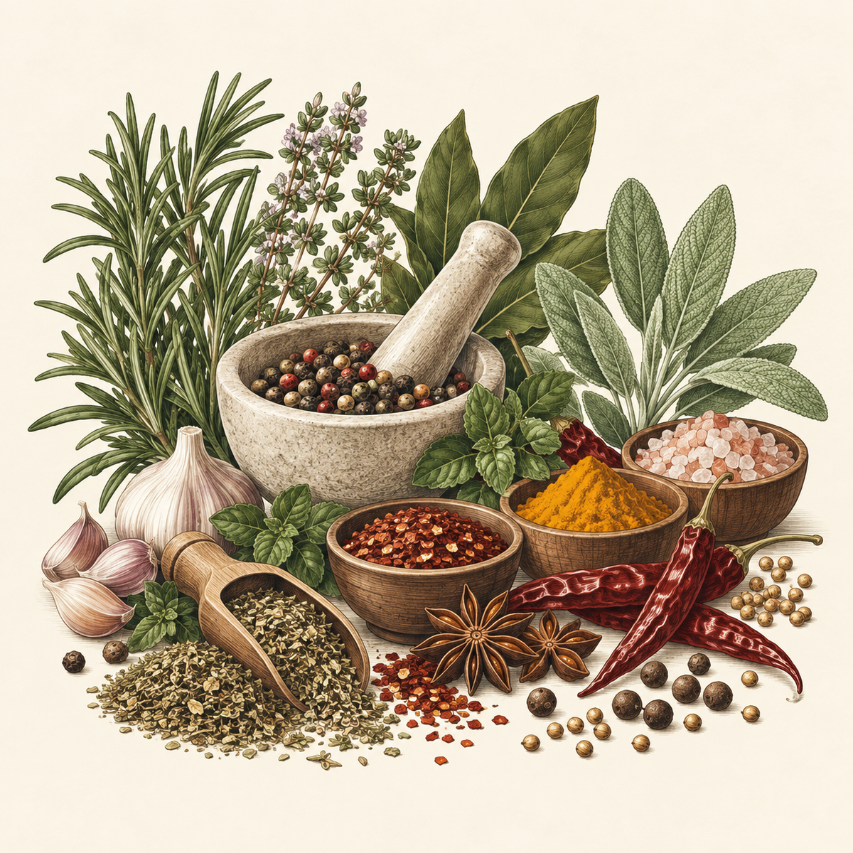 Herbs, Spices & Seasonings