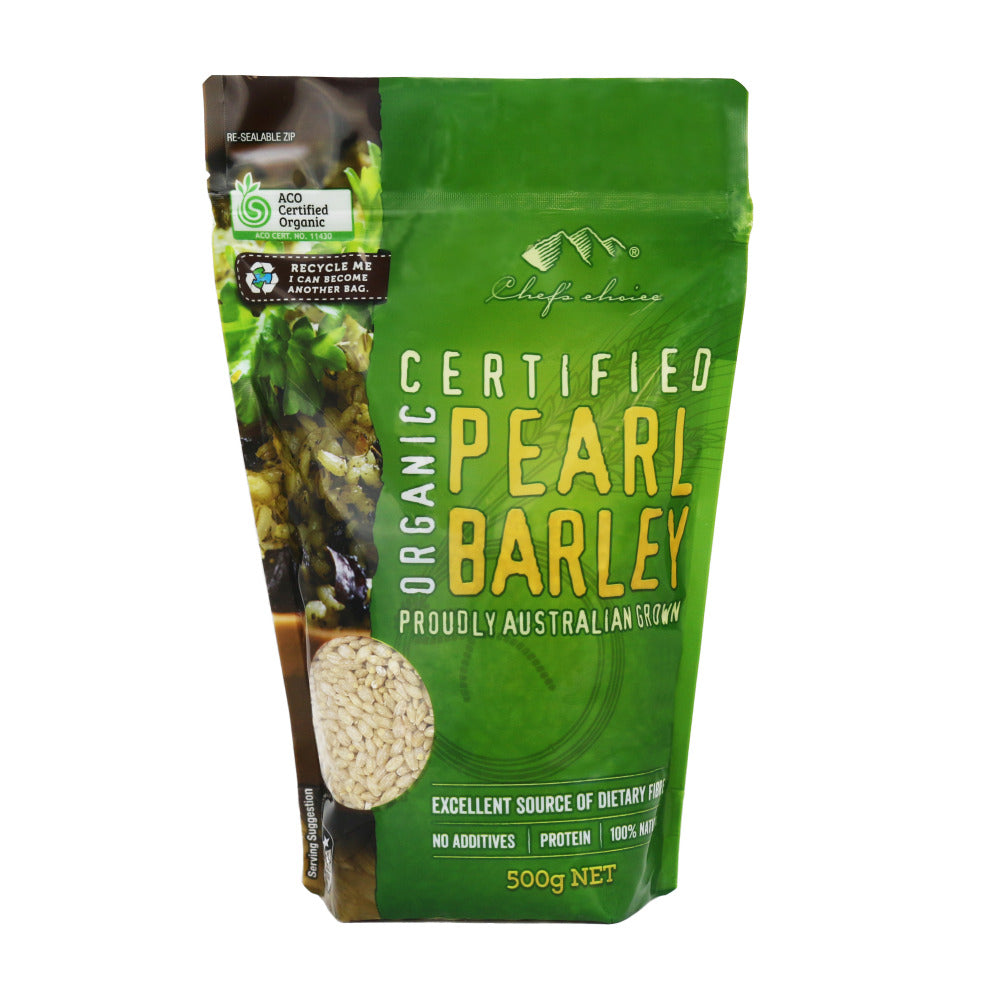 Chef's Choice Certified Organic Pearl Barley 500g