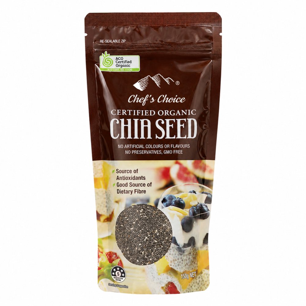 Chef's Choice Certified Organic Chia Seed 150g