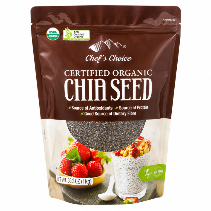 Chef's Choice Certified Organic Chia Seed 1kg