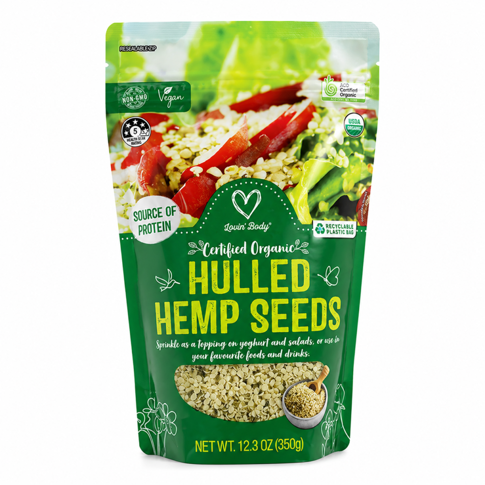 Lovin' Body  Certified Organic Hulled Hemp Seed 350g