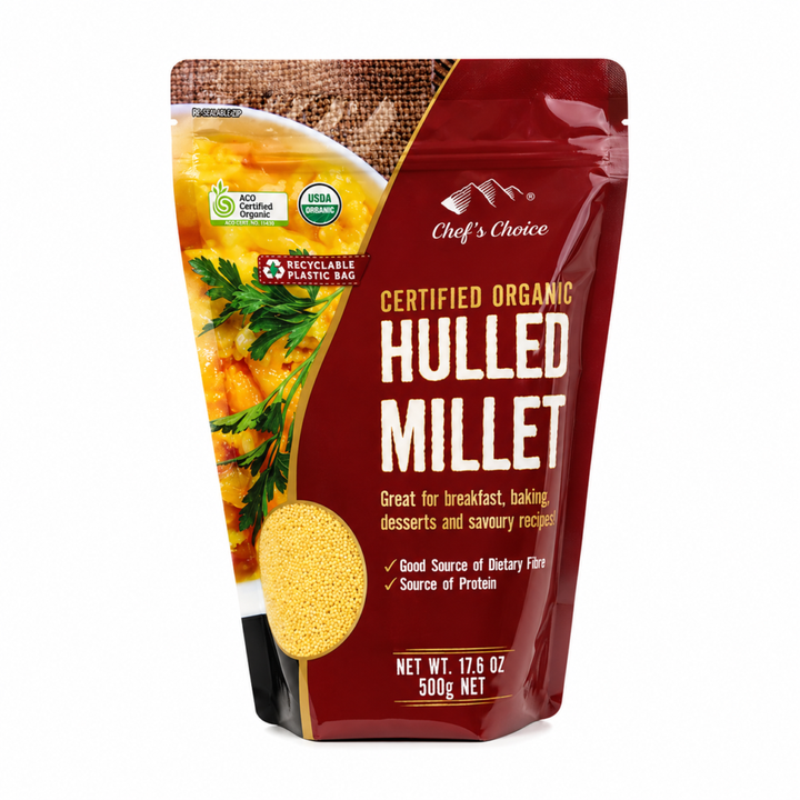 Chef's Choice Certified Organic Hulled Millet 500g