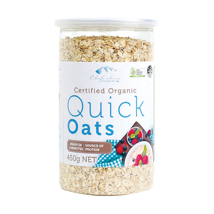 Chef's Choice Certified Organic Quick Oats 450g