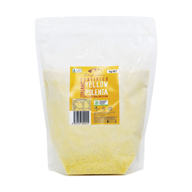 Chef's Choice Certified Organic Yellow Polenta 1kg