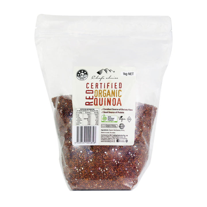 Chef's Choice Certified Organic Red Quinoa 1kg