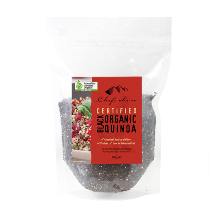 Chef's Choice Certified Organic Black Quinoa 500g