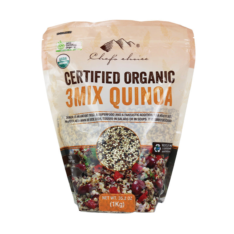 Chef's Choice Certified Organic 3 Mix Quinoa 1kg