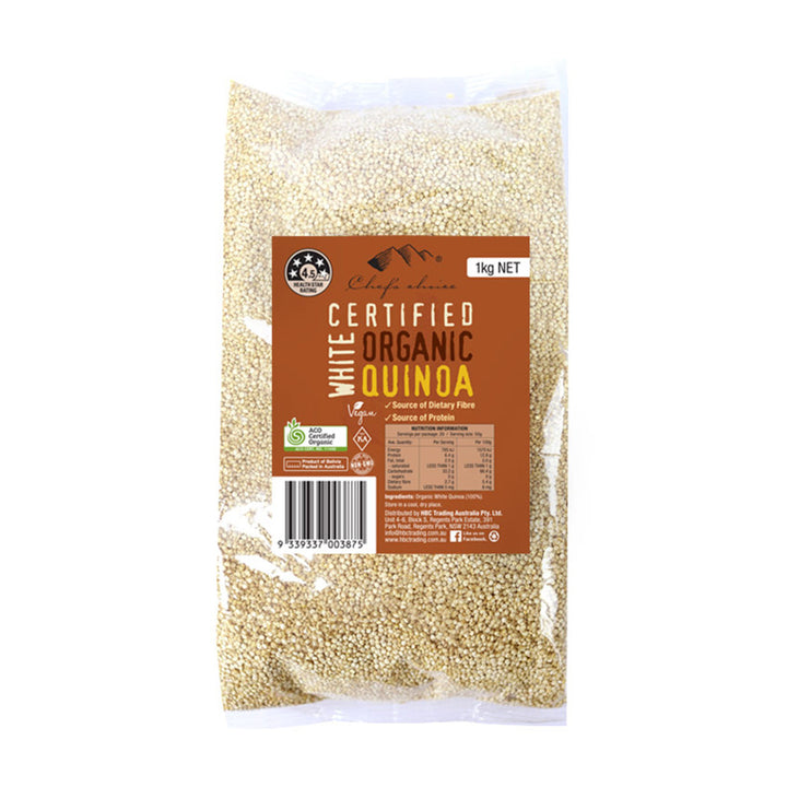 Chef's Choice Certified Organic White Quinoa 1kg