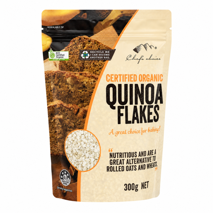 Chef's Choice Certified Organic Quinoa Flakes 300g