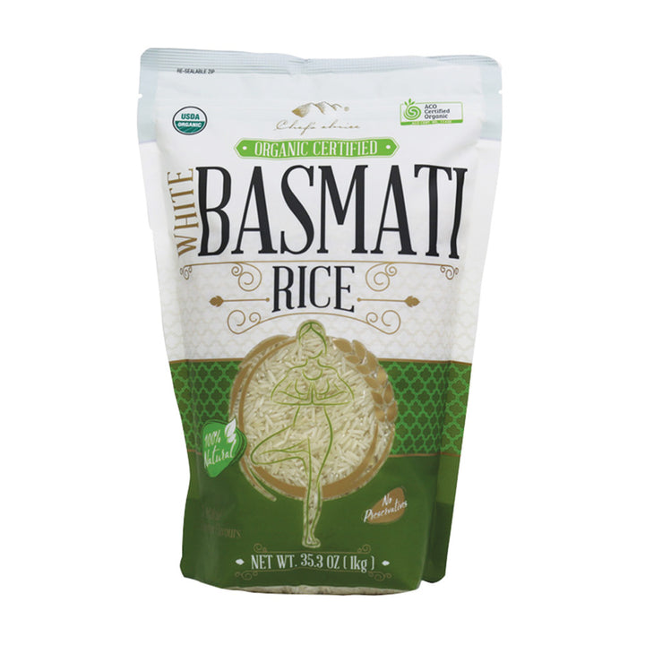 Chef's Choice Certified Organic Basmati White Rice 1kg