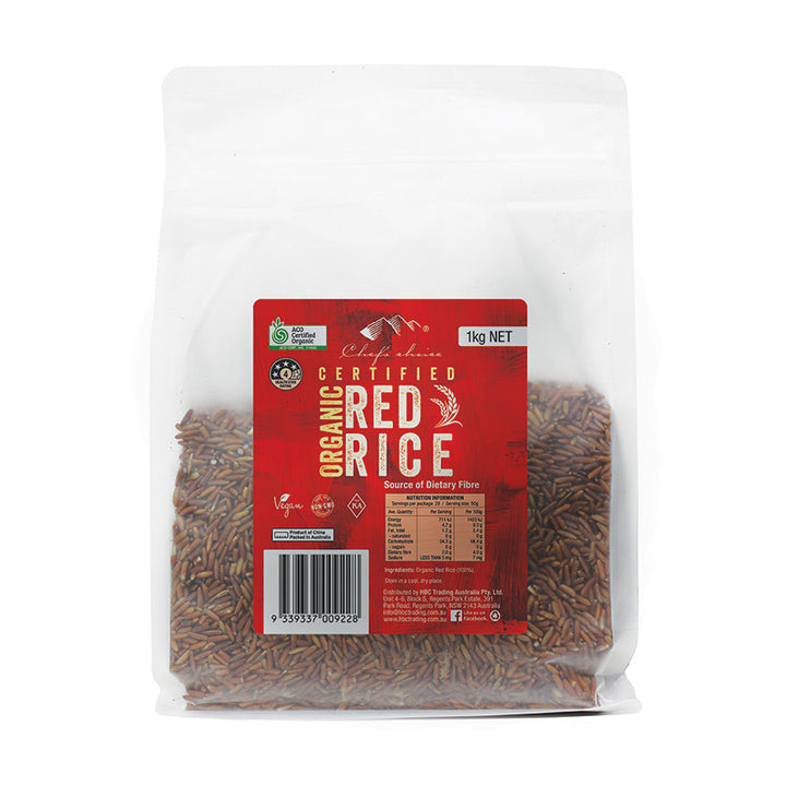 Chef's Choice Certified Organic Red Rice 1kg